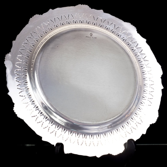 Vintage Birks Silver Tray Rideau Plate 12" - Picture 6 of 10